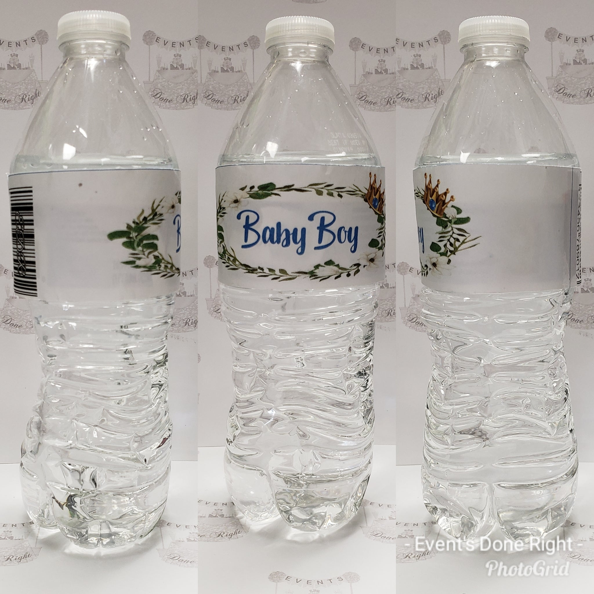 Crown Princess Water Bottle Labels