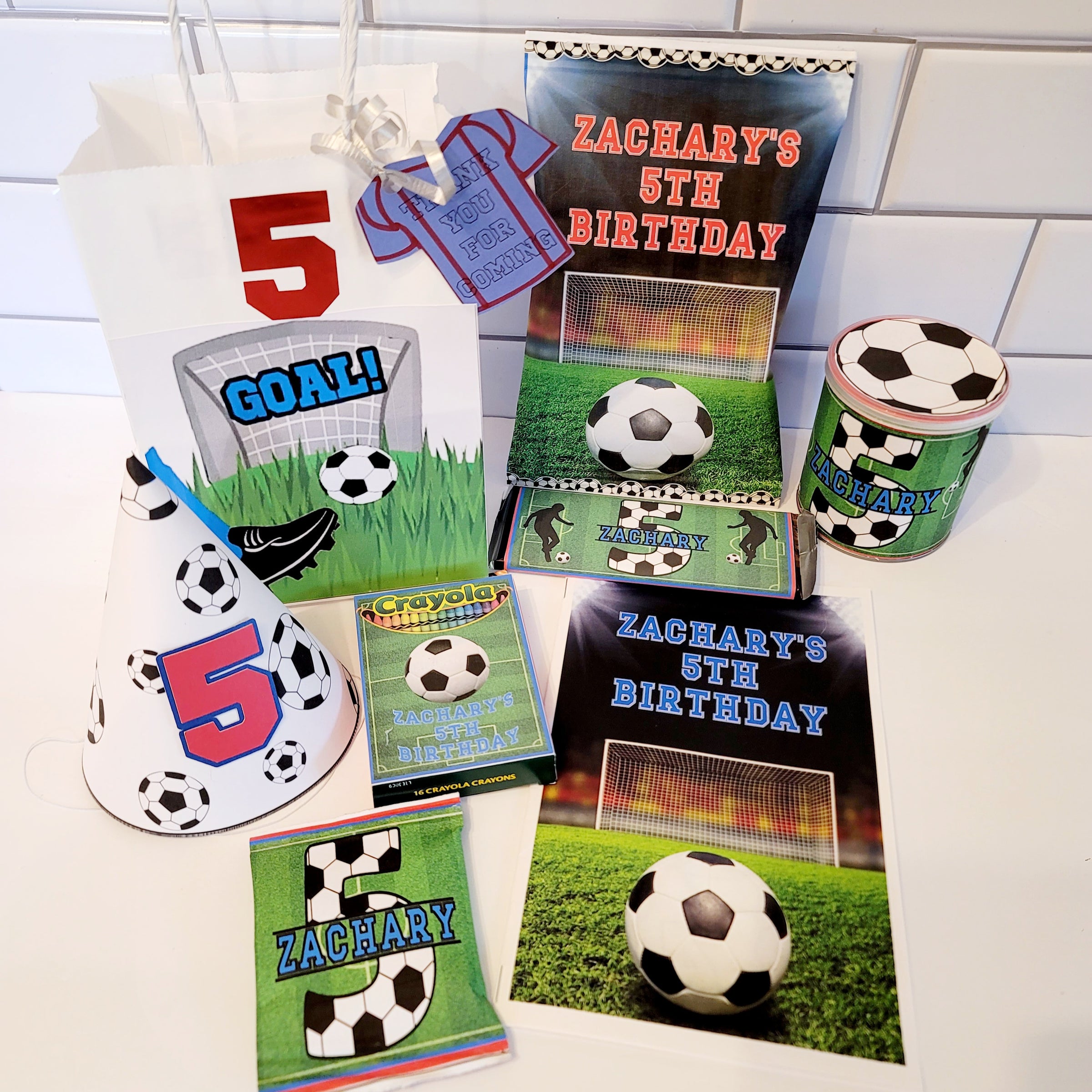 Soccer Theme Hats Football Goal Cleats Ball Kicker World Cup baby shower  1st birthday party decorations supplies. Set of 12