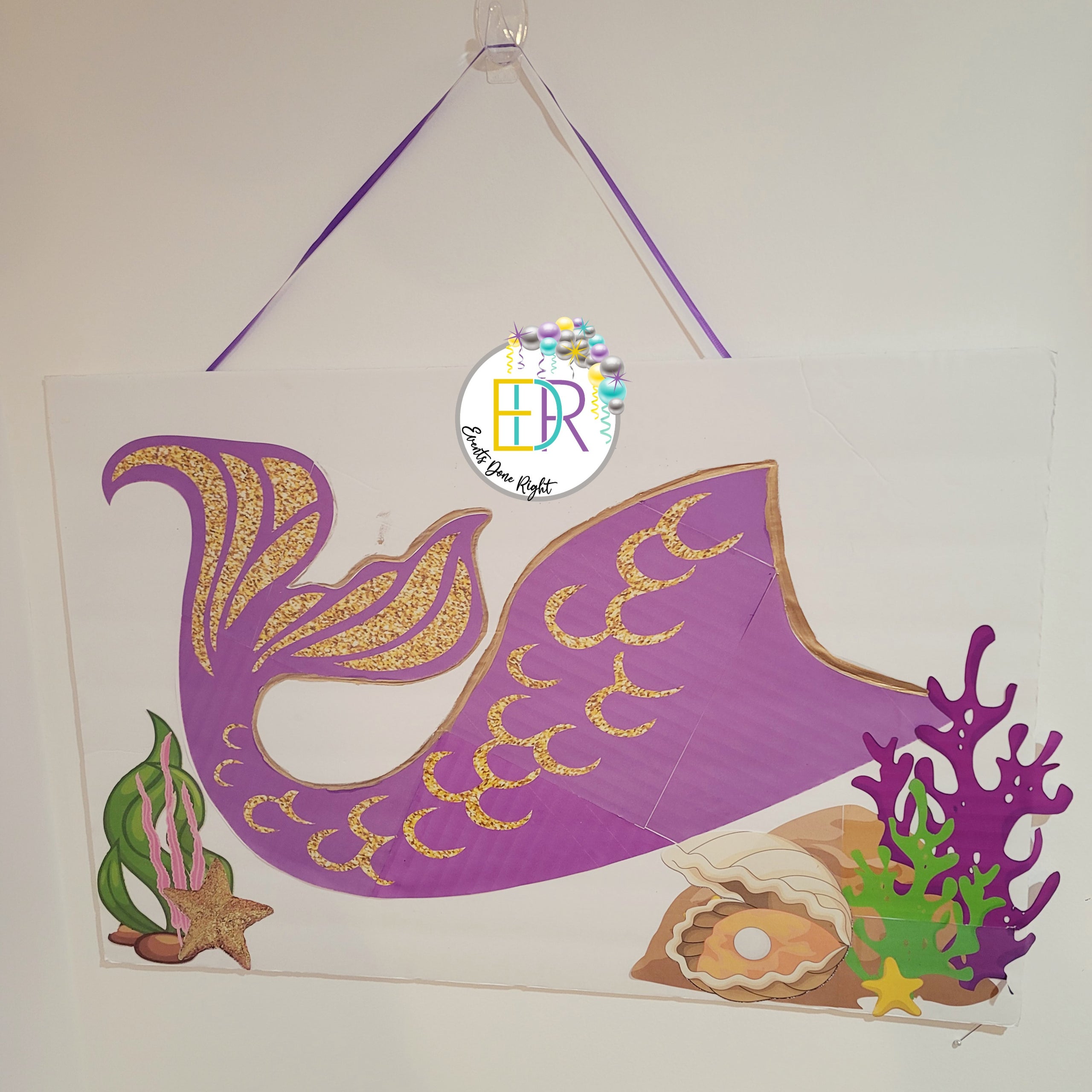 Mermaid Under the Sea Theme Party Games Tail Scales Seaweed Shells
