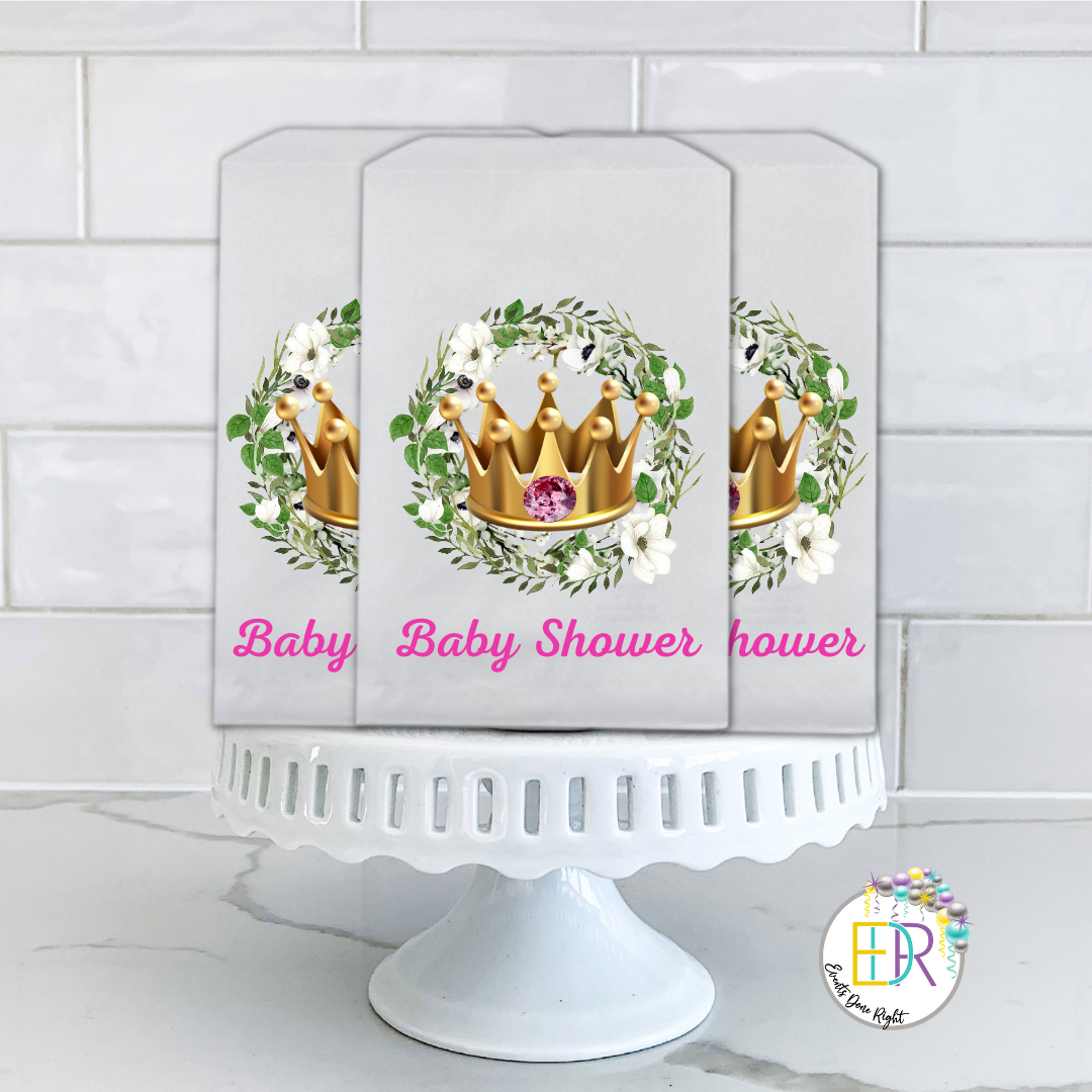 Prince and princess hot sale baby shower decorations